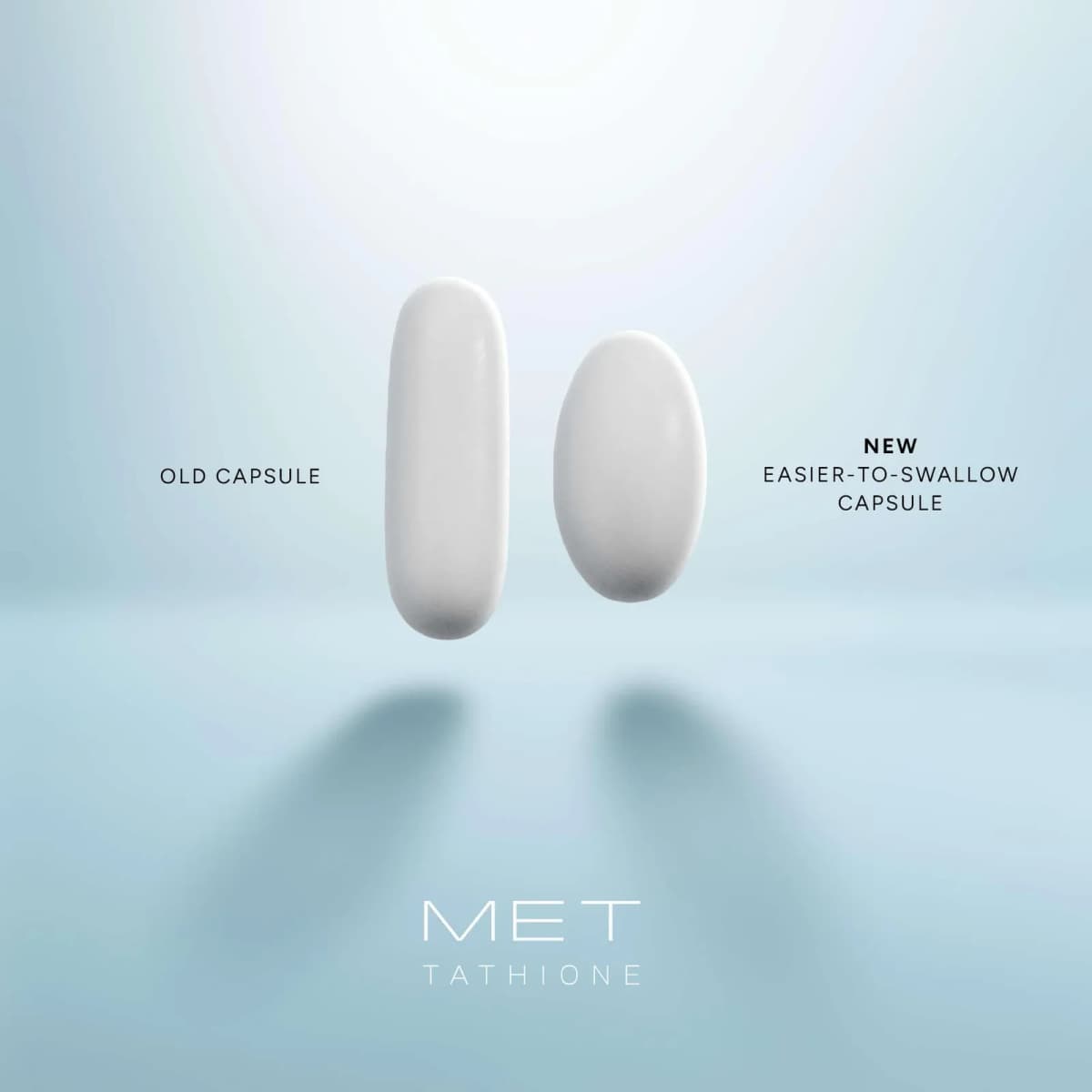 Close‑up of a single glutathione capsule