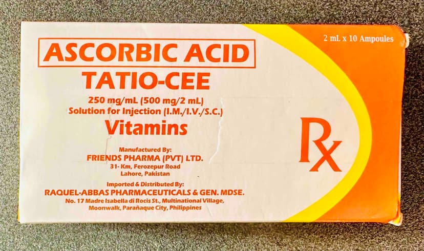 Vitamin C or Ascorbic Acid 500mg / 2mL