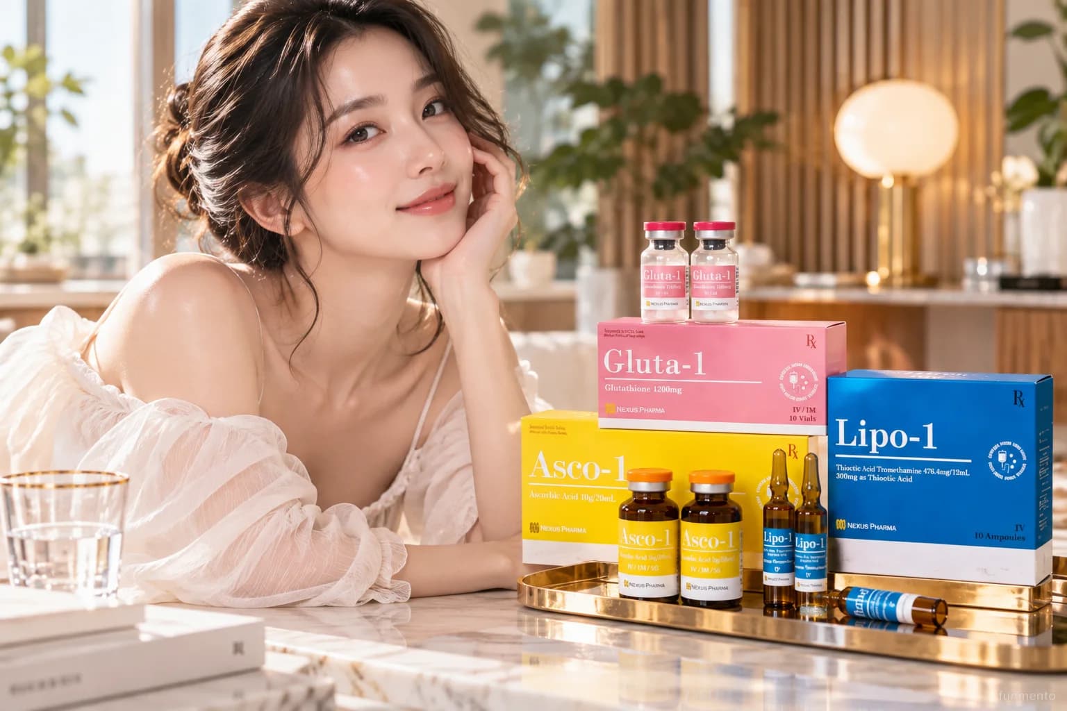 Snow White Trio Korean Glutathione IV Set