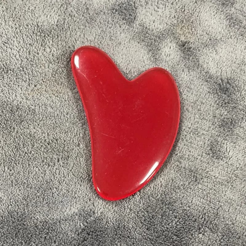 rose pink jade gua sha facial massage board — image 7