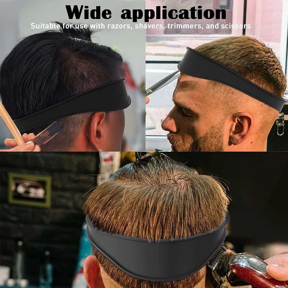 silicone curved headband hair cutting guide — image 3