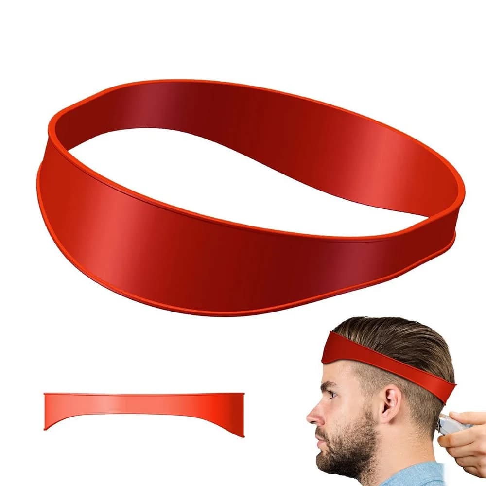 silicone curved headband hair cutting guide — image 7