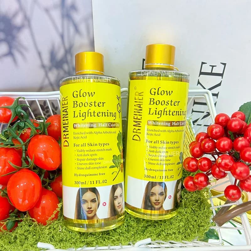 Alpha arbutin and kojic acid brightening serum bottle — image 6