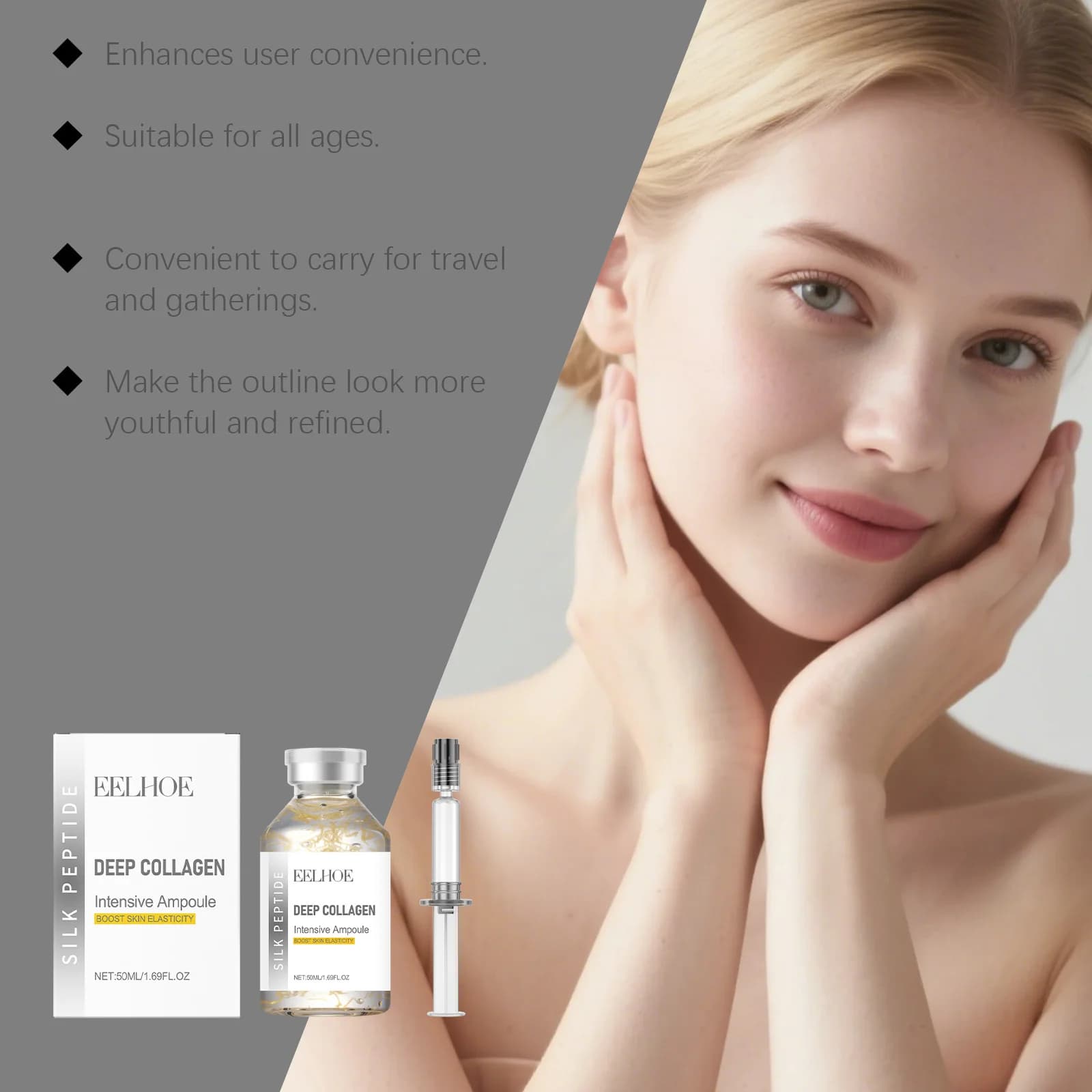 Collagen silk peptide lifting ampoule bottle — image 6