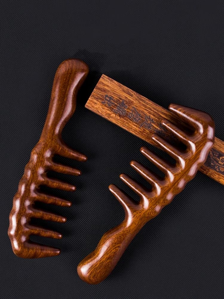 Handcrafted red sandalwood massage comb — image 6