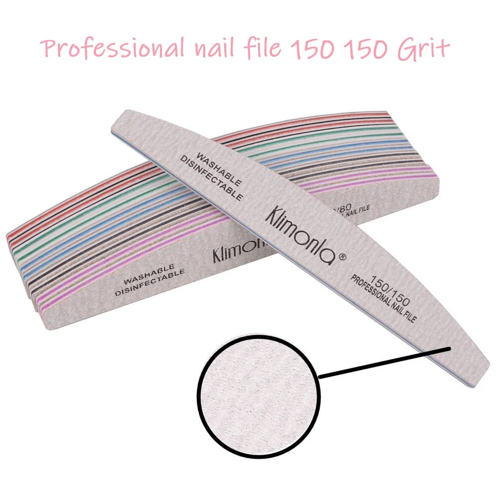 Pack of five professional EVA nail files with 100 and 180 grit — image 6