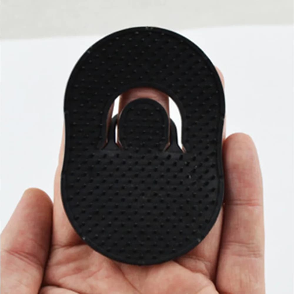 small pocket hair brush with palm grip — image 3