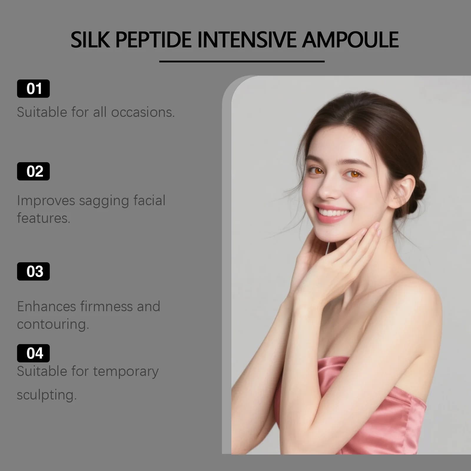 Collagen silk peptide lifting ampoule bottle — image 4