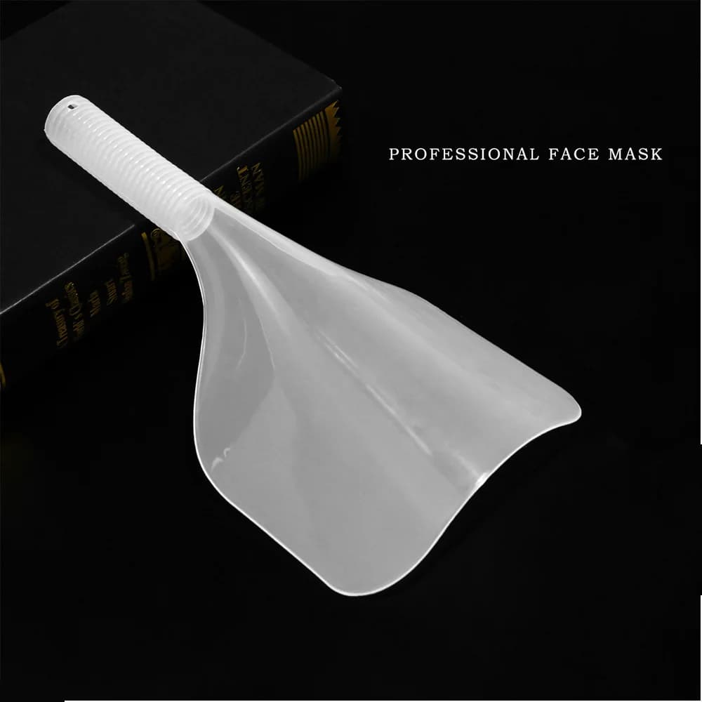 clear plastic hair cut shield protecting face and eyes — image 2