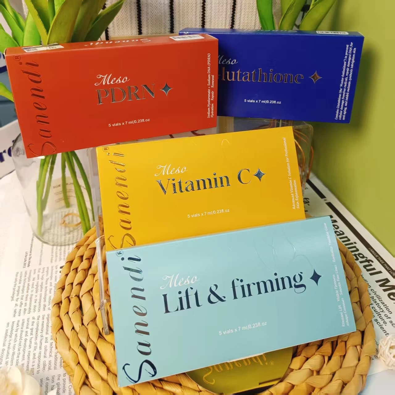 Sanendi Vitamin C GSH Salmon DNA Repair Ampoule Set