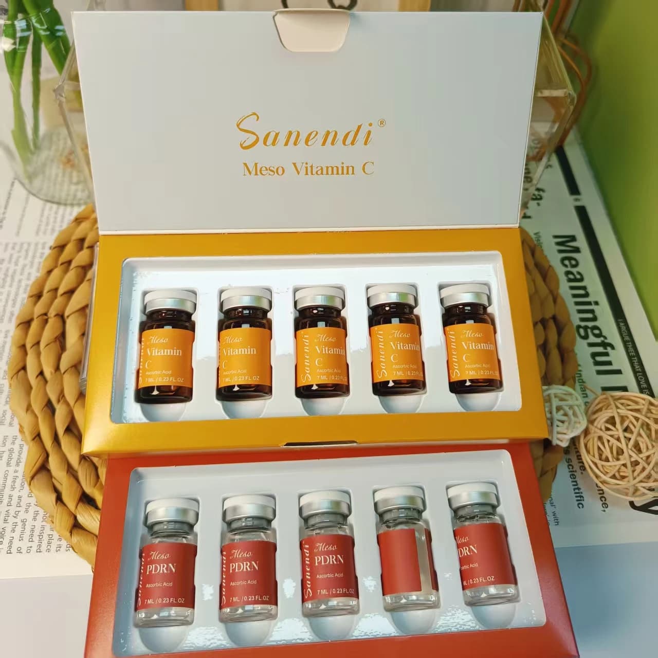 Sanendi vitamin C GSH salmon DNA repair ampoule set — image 3