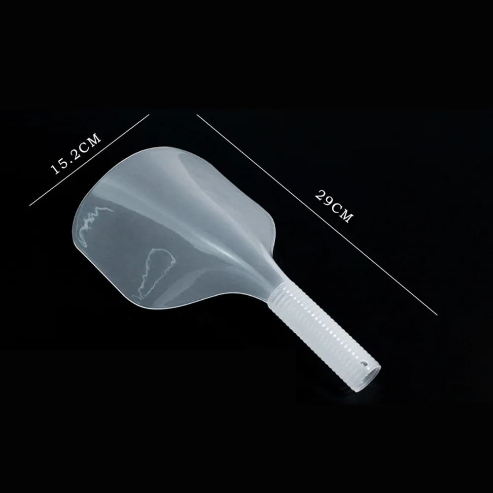 clear plastic hair cut shield protecting face and eyes — image 4