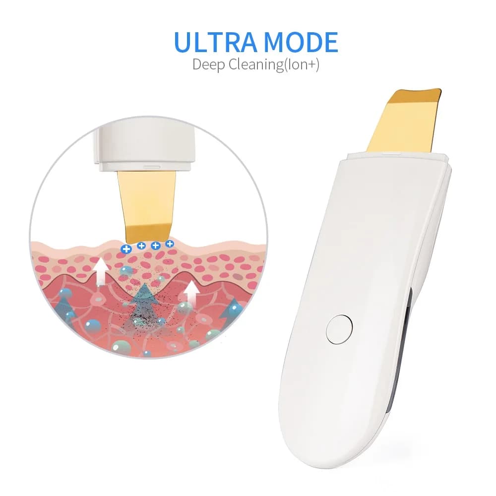 handheld ultrasonic skin scrubber with nano mist nozzle — image 3