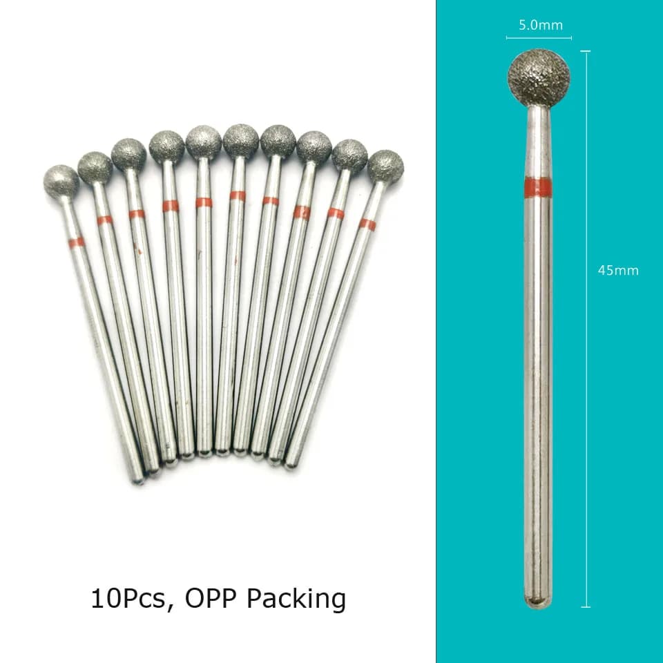 10-piece diamond nail drill bit set — image 2