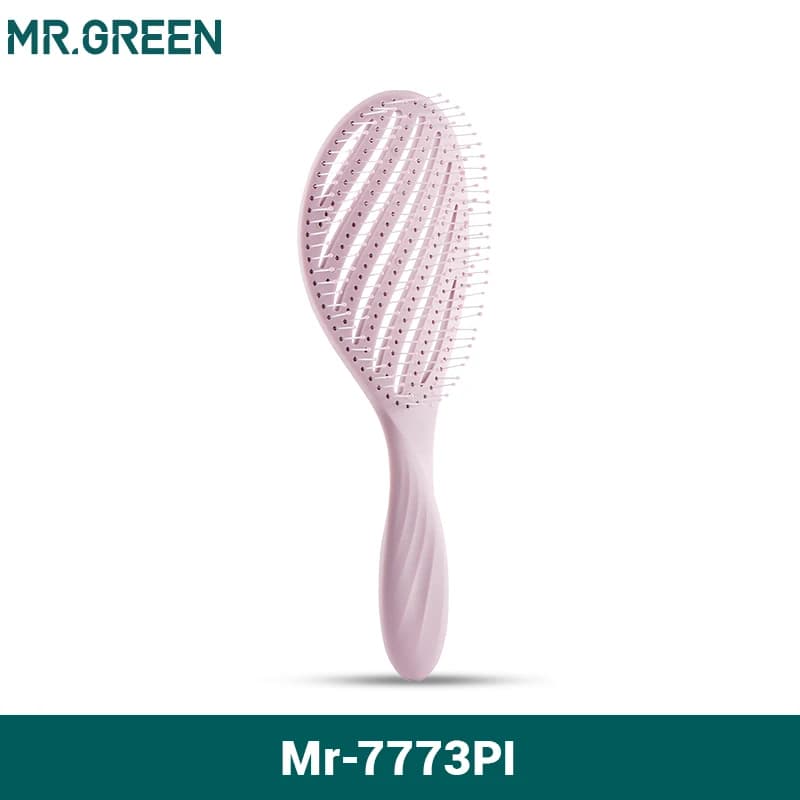 hollow out hair brush with scalp massage comb — image 7