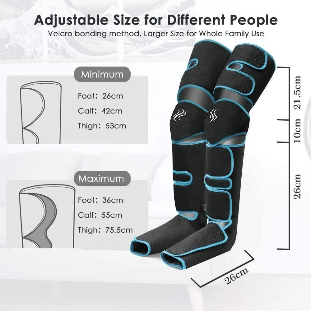 Foot and leg air pressure massager device — image 4