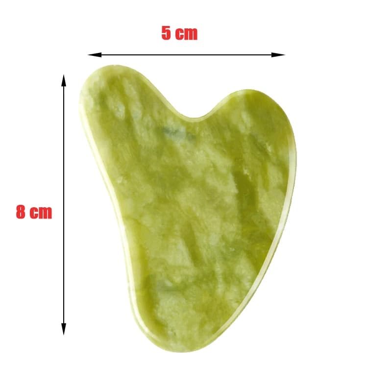 Jade and rose quartz Gua Sha facial tool — image 7