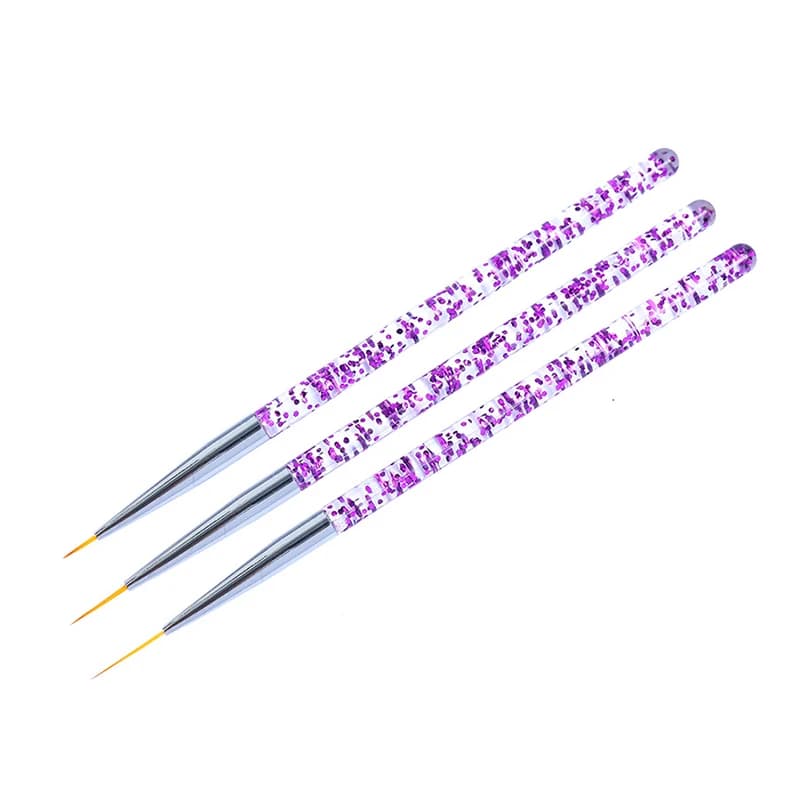set of three acrylic nail art stripe pens — image 8