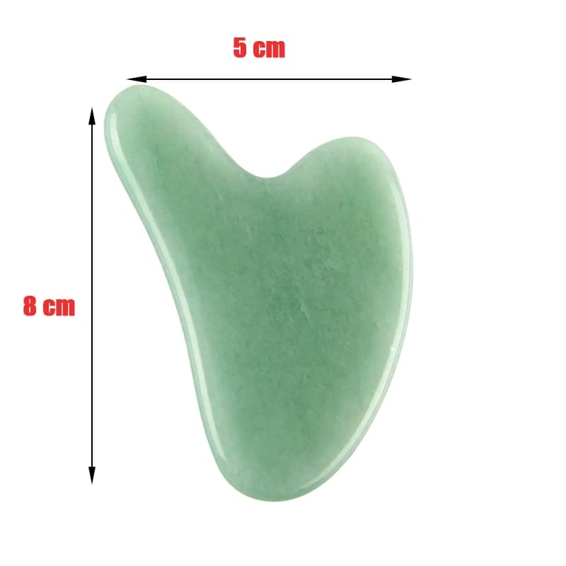 Jade and rose quartz Gua Sha facial tool — image 8