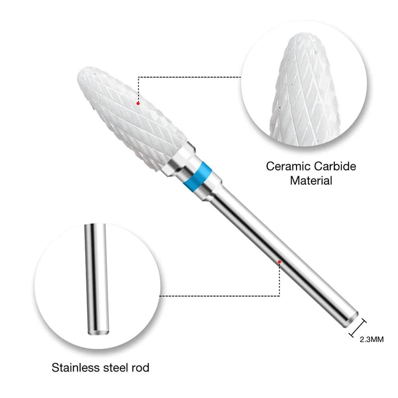 ceramic nail drill bit for manicure — image 3