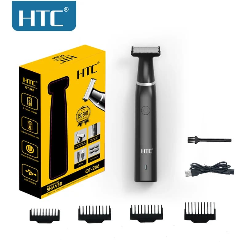 Rechargeable electric groin hair trimmer for men