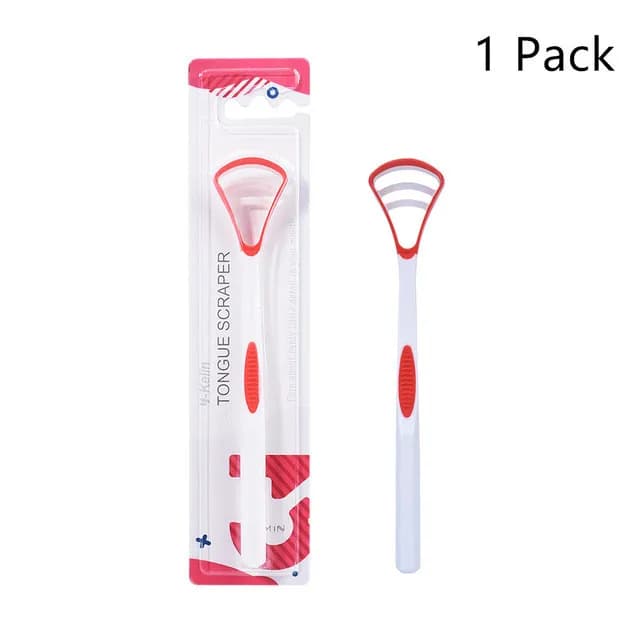 Food‑grade silicone tongue scraper brush in three colors — image 8