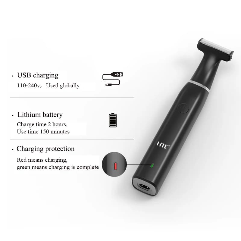 Rechargeable men's groin hair trimmer — image 4