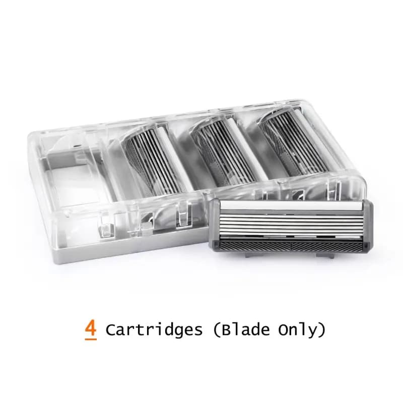 Qshave Black Spider 6‑blade manual shaving razor — image 1