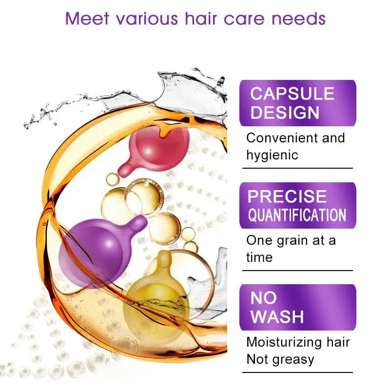 Moisturizing hair vitamin capsules bottle with 30 capsules — image 4