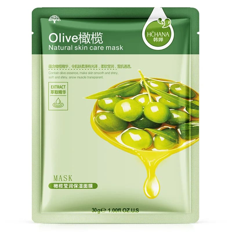 sheet facial mask with blueberry cucumber pomegranate aloe — image 7
