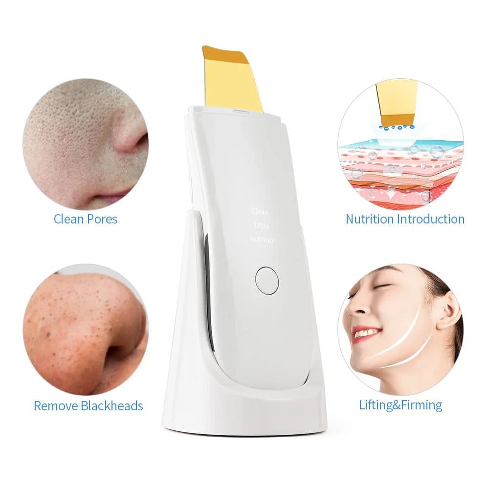 handheld ultrasonic skin scrubber with nano mist nozzle — image 6