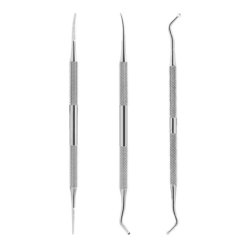 double-ended stainless steel toe nail file with hook — image 6