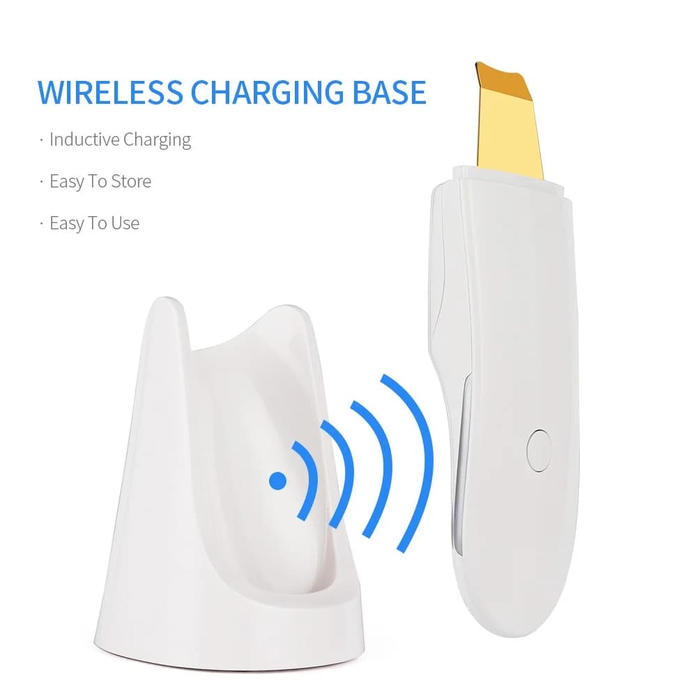 handheld ultrasonic skin scrubber with nano mist nozzle — image 5