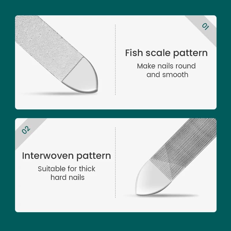 double sided stainless steel nail file — image 3