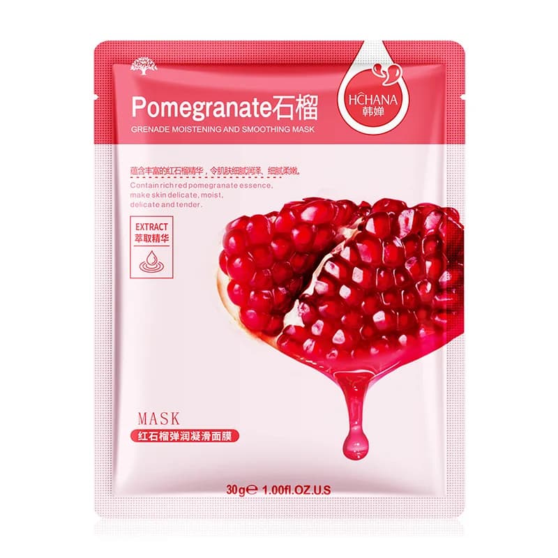 sheet facial mask with blueberry cucumber pomegranate aloe — image 6