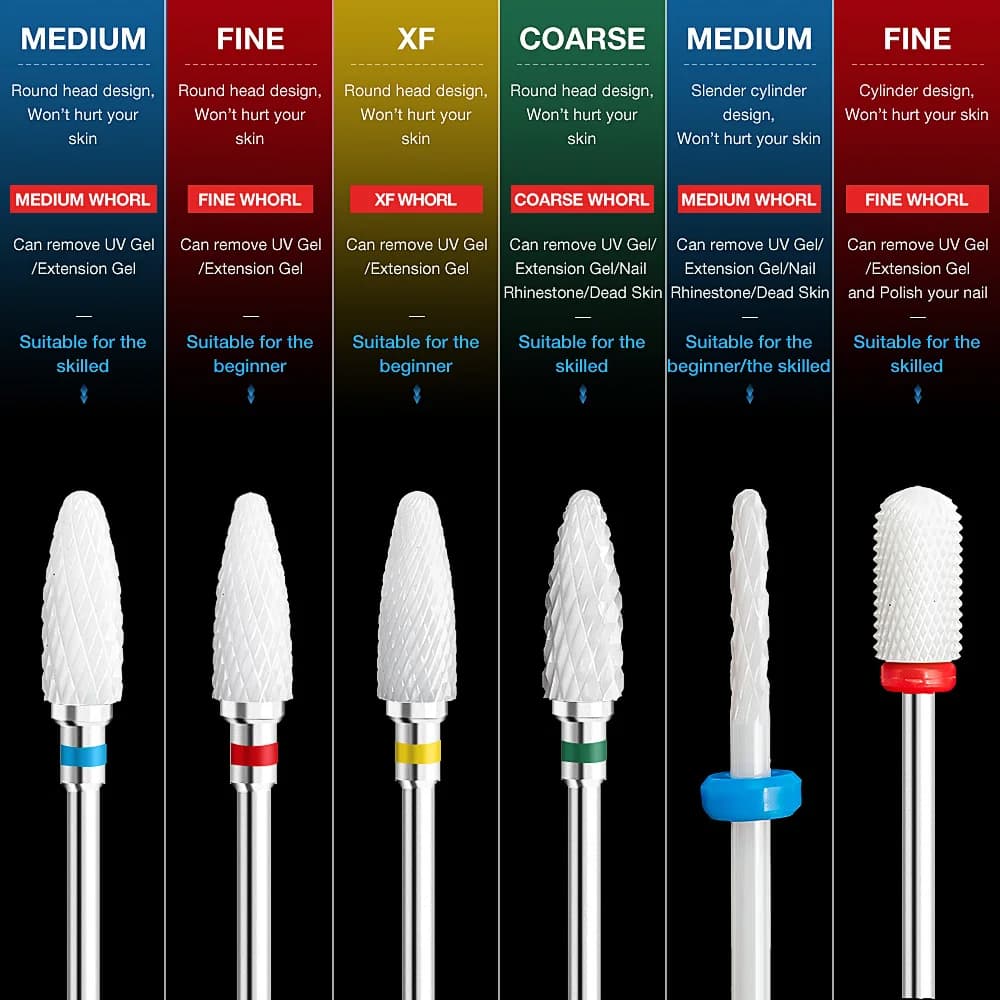 rotating nail drill bit for electric manicure tool — image 6