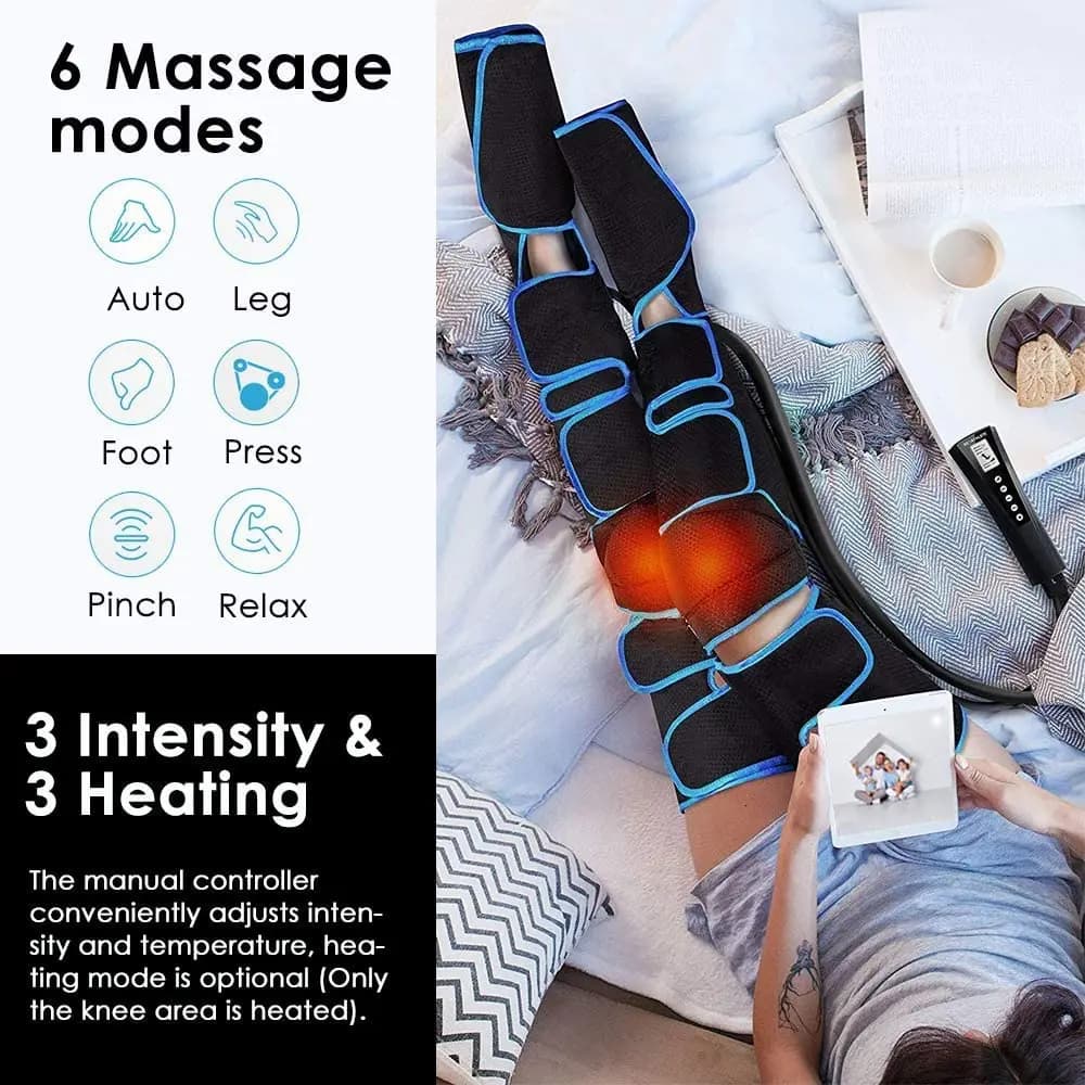 Foot and leg air pressure massager device — image 6