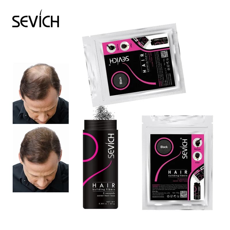Hair building fibers powder in a 100 g container — image 4