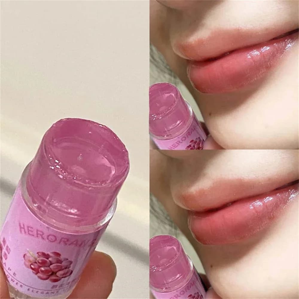 transparent coconut fruit lip balm tube — image 8