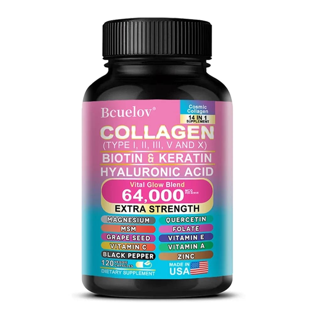 Collagen peptide powder in a white jar — image 7