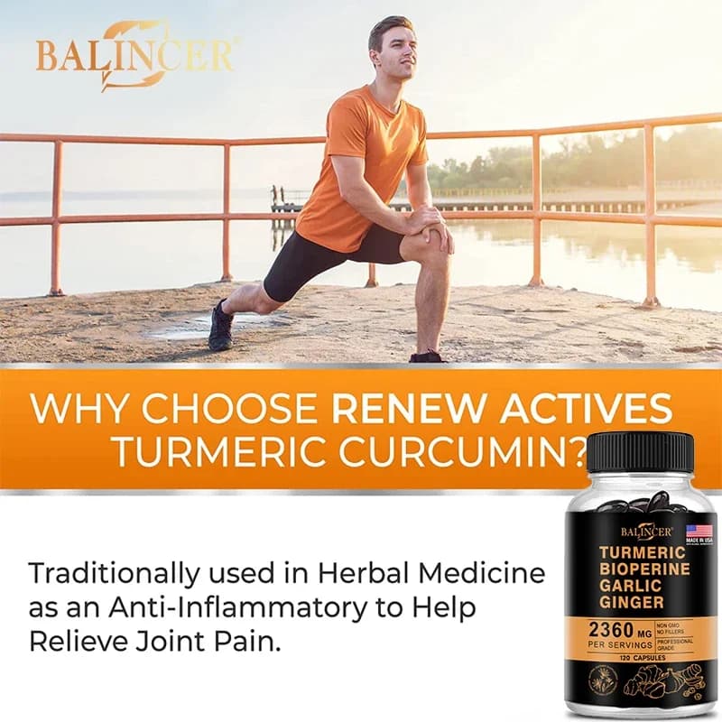 bottles of turmeric black pepper ginger joint support supplement — image 6