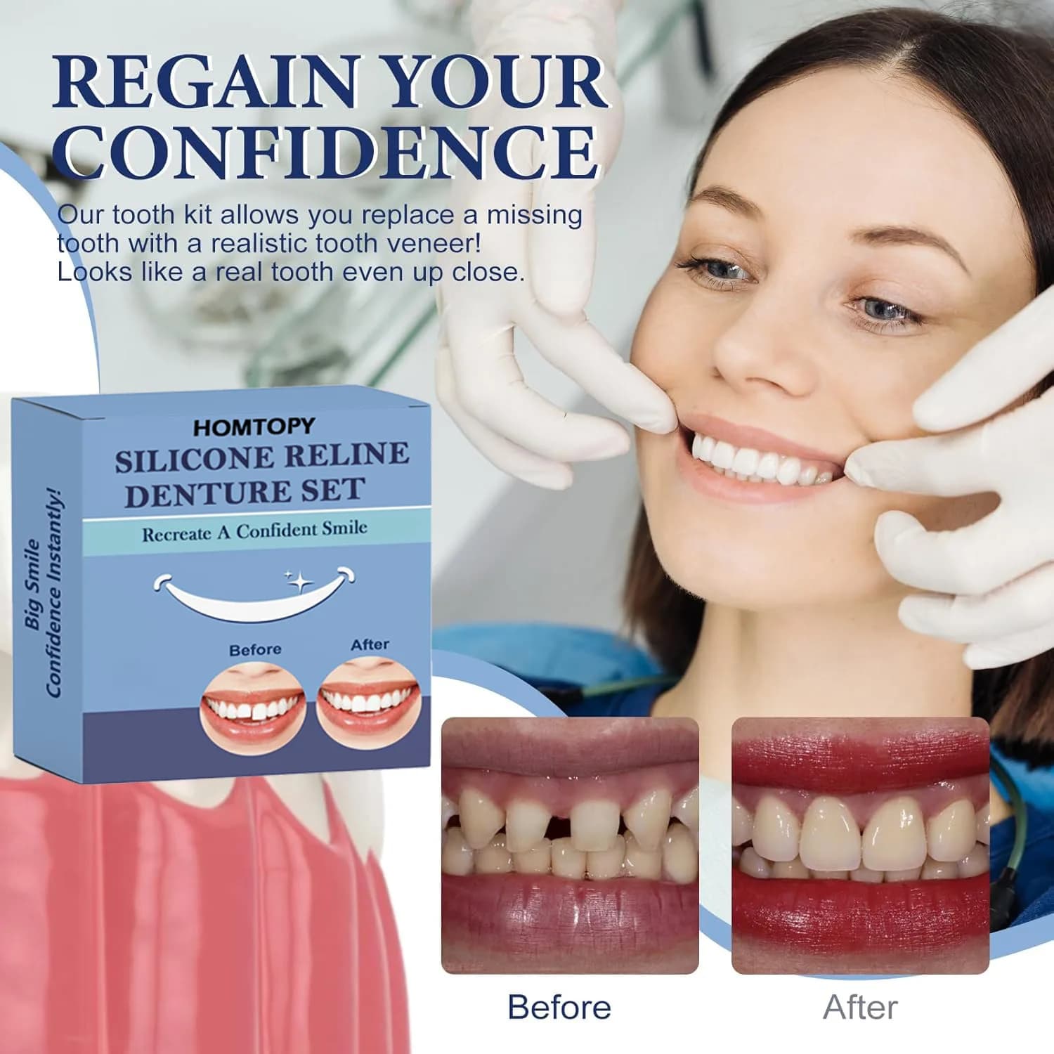 handcrafted silicone dentures — image 3