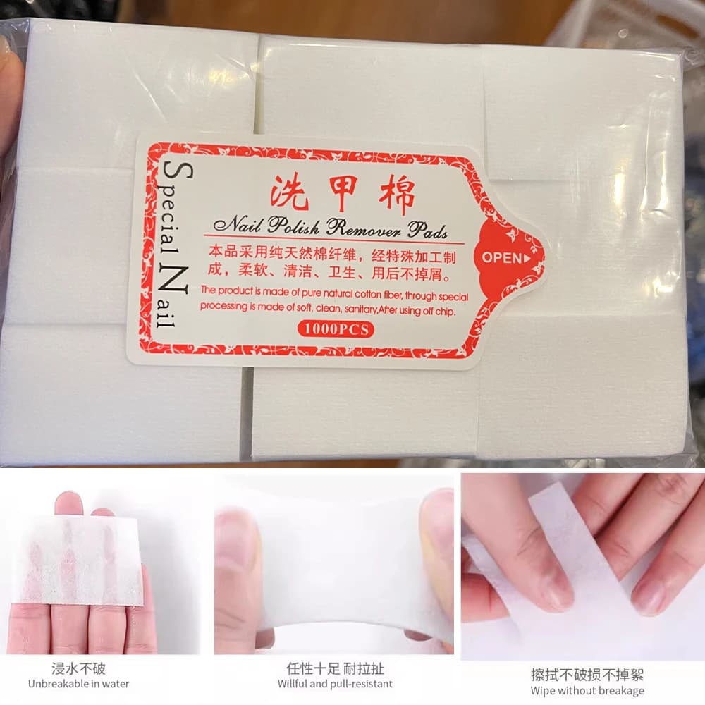 lint-free cotton nail wipes pack — image 6