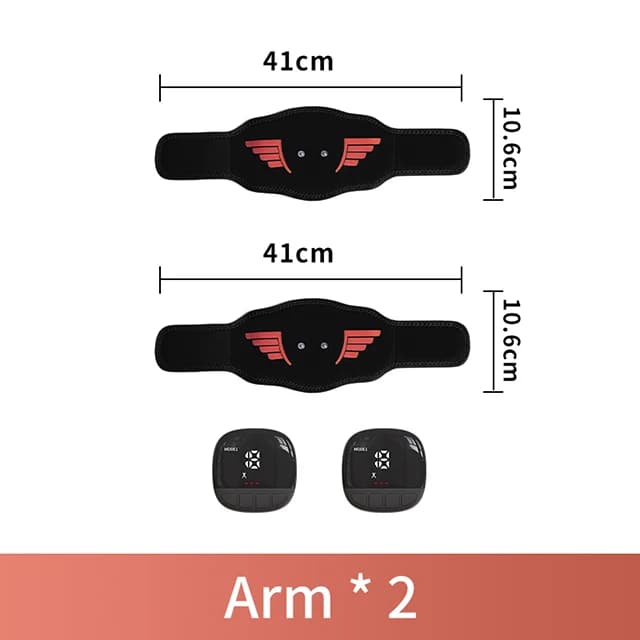 hand holding EMS muscle stimulator device — image 8