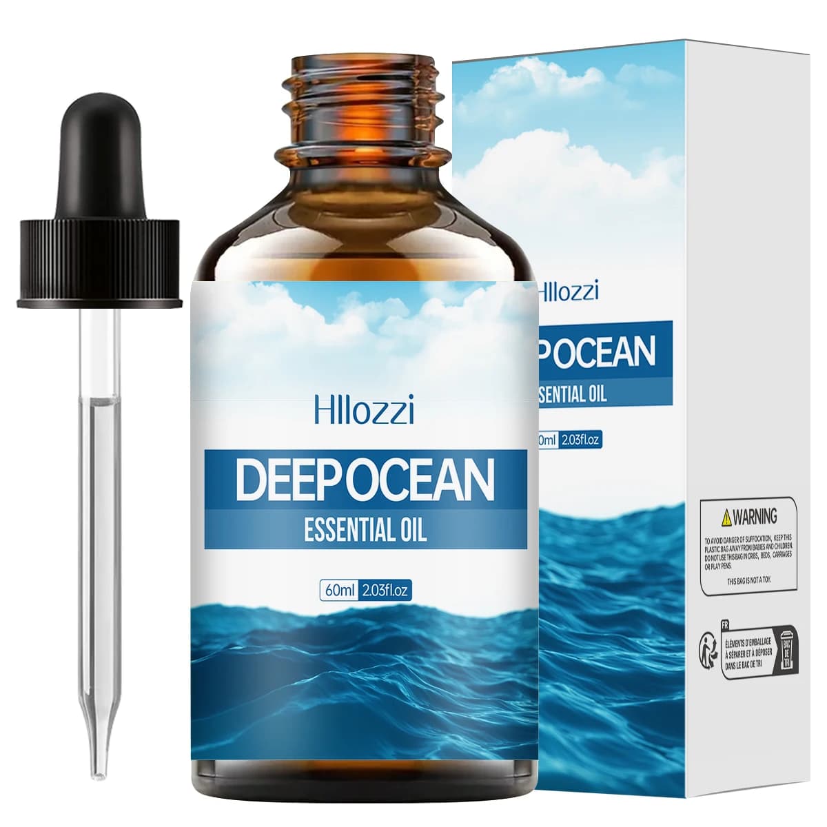 bottle of deep sea essential oil perfume — image 8