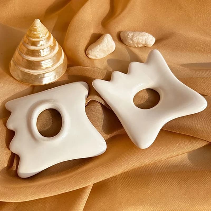 ceramic gua sha facial scraping board — image 3