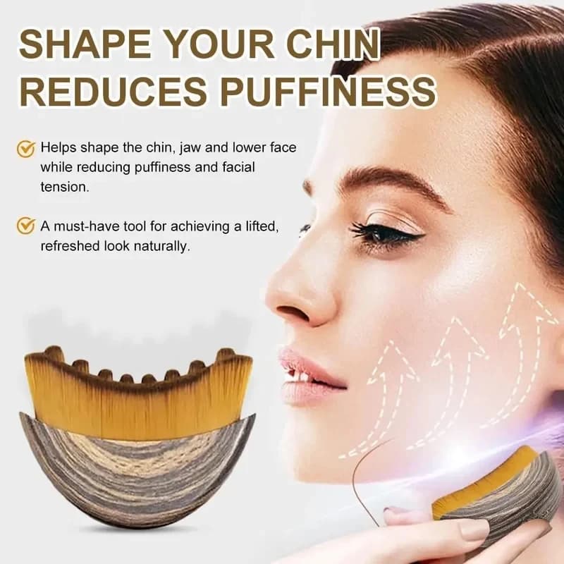 soft silicone facial lymphatic massage brush — image 3