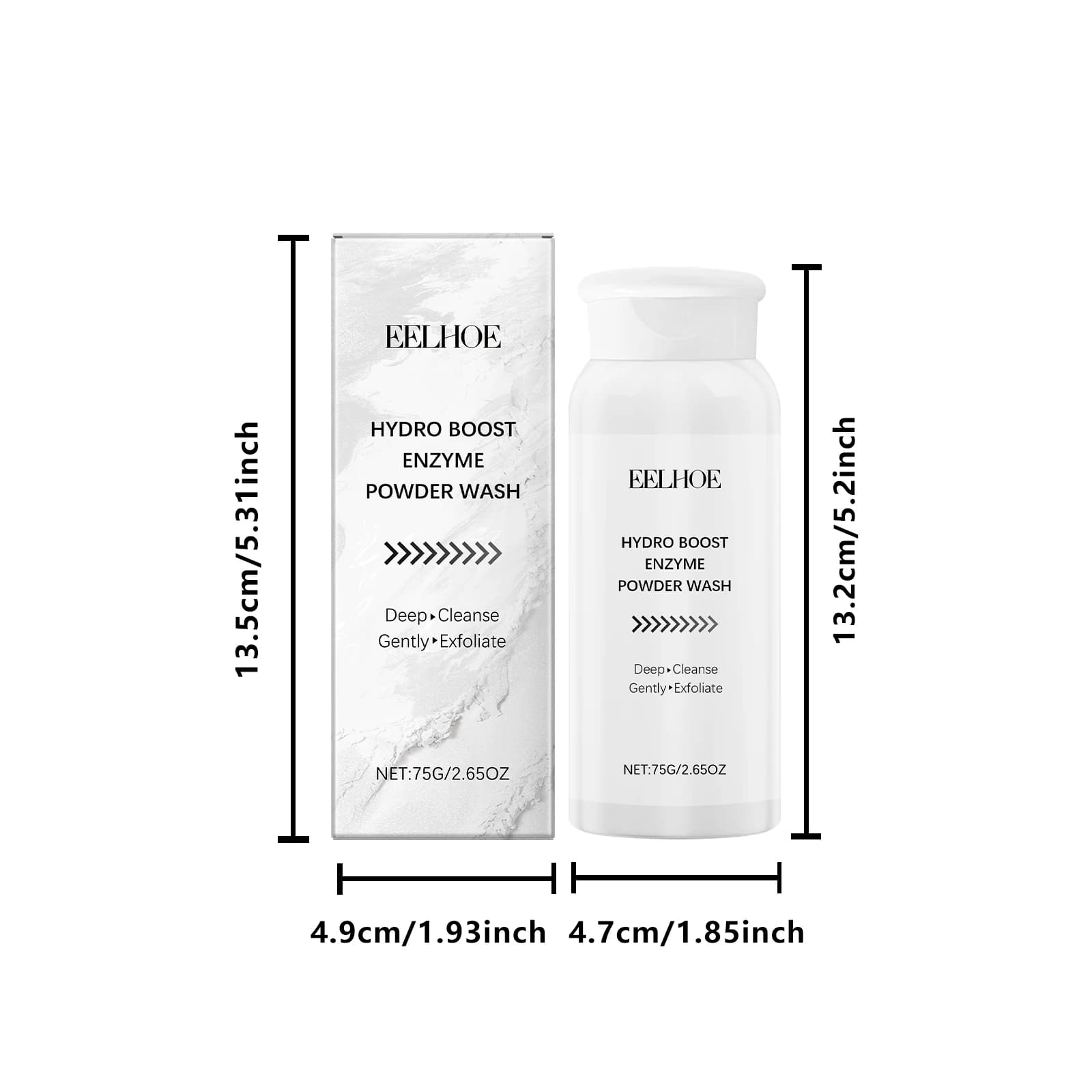 Enzyme face powder wash in a white jar — image 6