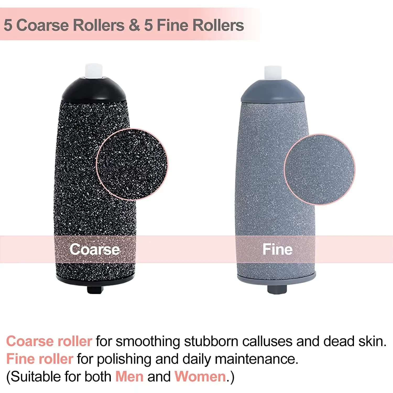 Rechargeable electric foot file with ten interchangeable heads — image 4