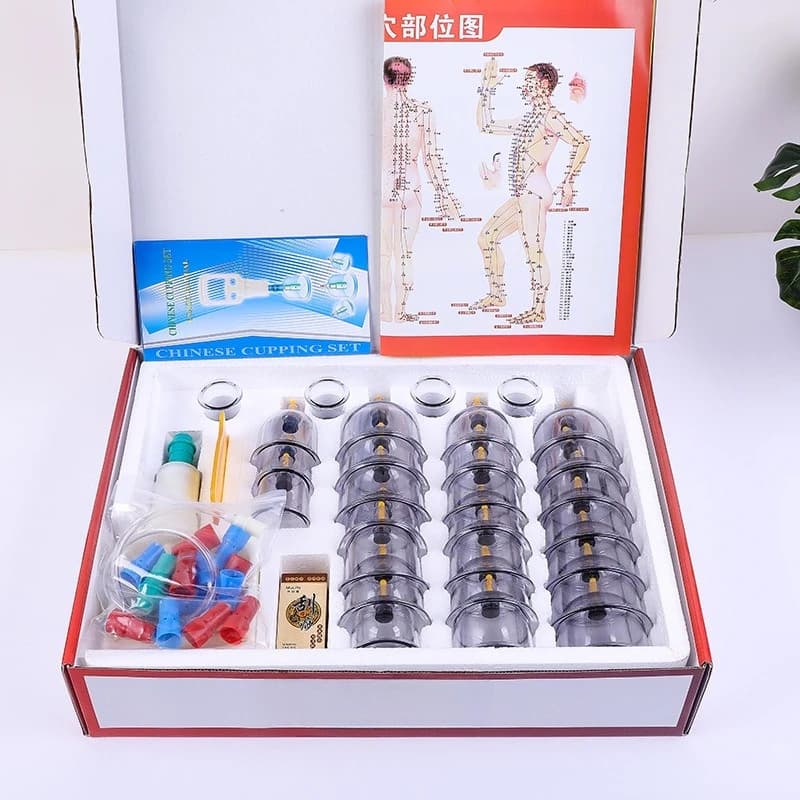 vacuum cupping therapy set with suction cups — image 7